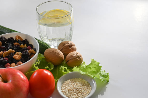 Various water types and mineral-rich foods